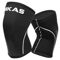 Protège-coudes et genouillères en néoprène antidérapant de 7 mm, compression personnalisable pour les squats, les soulevés de terre, la musculation, la gym et l'entraînement physique