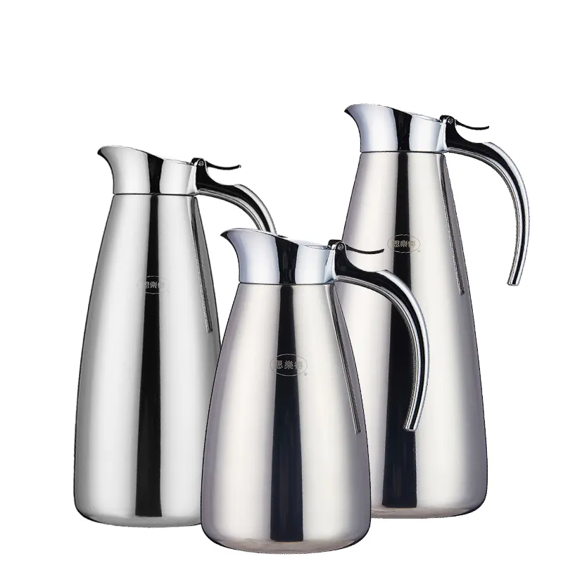 Eco Friendly Multi-color Optional Stainless Steel Thermal Coffee Carafe With Single Hand Pouring Design
