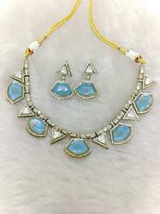 Collier de mariage indien Sabyasachi, bijoux inspirés de Sabyasachi, bijoux de mariée indiens pakistanais, ensembles de bijoux Bollywood Sabyasachi - Product Image 6