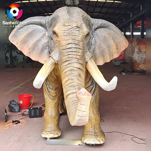 Kích thước cuộc sống tùy chỉnh đi Bộ Voi hoạt hình Robot Mô phỏng công viên giải trí thực tế cho sân bay công viên phiêu lưu công cộng - Product Image 3