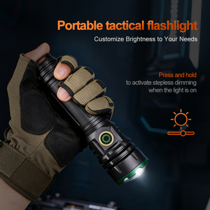 WOSEN Aluminum Alloy Super Bright 2000 Lumen Window Breaker Usb Type C <b>Rechargeable</b> Stepless Dimming <b>Working</b> Flashlight - Product Image 5