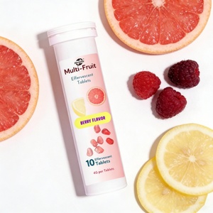 Factory Wholesale Supplements Hot Selling Multi-Fruit Effervescent <b>Tablets</b> Daily Supplements Multi-Flavors <b>10</b> <b>Tablets</b> Per Tube - Product Image 2