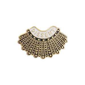 Pin Rectangular de Feminismo con la Ley de Ginsburg, Pin de Solapa para Estudiantes, Broches de Esmalte, Insignias, Joyería al por Mayor - Product Image 1