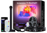 Rétroéclairage TV intelligent RGB Dream Color Immersion avec capteur d'application sans fil DC12V 5050, capture de couleur de l'écran TV, synchronisation, télécommande intelligente