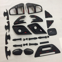 Ensemble complet d'accessoires 4x4 Couvercle noir mat pour couvercle de phare Hilux Revo