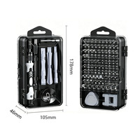 HYTD 115 en 1 – Kit de tournevis de précision multifonctionnel OEM avec étui pour démontage et réparation de téléphones, ordinateurs et montres – Outils en carbone