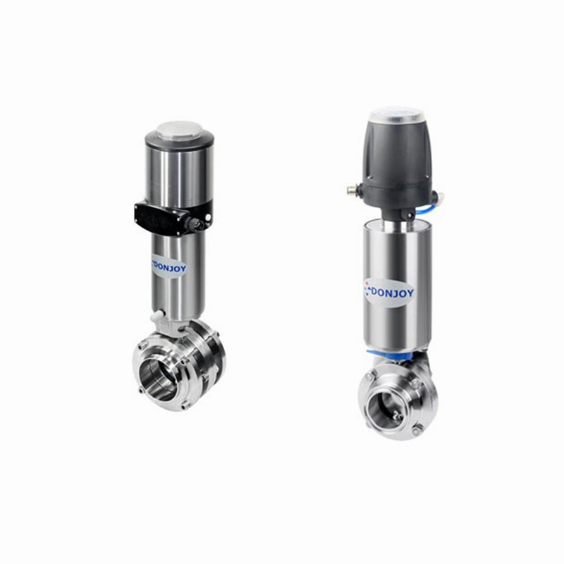 DONJOY пневматический двойной клапан-бабочка с позиционер контроллера