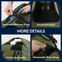 HAIHAN Personnalisé 500D PVC Camping Randonnée Canotage Kayak Océan Pack Sports de plein air Plage Équipement Imperméable Mode Sac Sec Sac à Dos