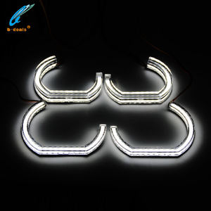 Aros de Ángel Halo de Acrílico Cristal LED RGBW de Persecución Multicolor con Control por APP para Reacondicionamiento de Coches <span class=keywords><strong>BMW</strong></span> E90 E92 F10 F30 - Product Image 4