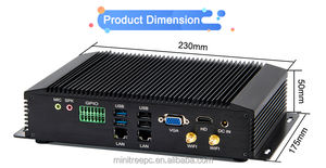 Mini PC embarqué sans ventilateur industriel <span class=keywords><strong>Intel</strong></span> <span class=keywords><strong>Core</strong></span> <span class=keywords><strong>I5</strong></span> 8250u/i3 7167U 2xLAN 6xCOM GPIO HD/VGA 3G/4G/WiFi en stock - Product Image 2