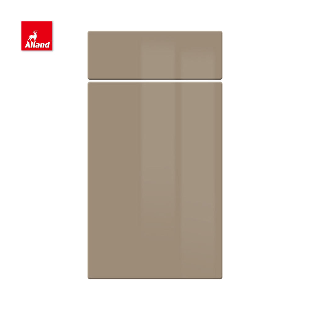 High Gloss Lacquer Light Brown Slab