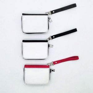 Customized Embroidered PU <b>Leather</b> Fashionable Handmade Coin Purse Wallet Blank 3*4inch Coin <b>Key</b> <b>Chain</b> for Kids - Product Image 5