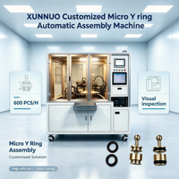Machine d'installation de micro-anneaux en Y entièrement automatique XUNNUO, contrôle PLC, composants essentiels du moteur, production à haute vitesse