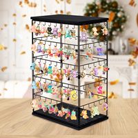Présentoirs rotatifs sur pied pour bijouterie, ensemble de présentoirs en bois pour boucles d'oreilles, support de présentation pour la vente