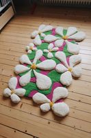 Tapis de salle de bain demi-cercle en forme d'orange fruits amusants tapis doux de salle de bain moelleux tapis tuftés en peluche