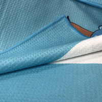 Serviette de plage en daim gaufré microfibre sans sable avec impression de logo personnalisé de luxe sublimation serviette de plage extra large recyclée