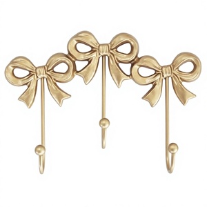 Perchero de pared resistente con 10 ganchos dobles, riel de ganchos de madera maciza rústica para abrigos, sombreros y batas, estilo vintage de granja. - Product Image 3