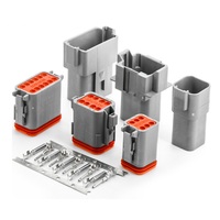 Connecteur Deutsch mâle DT04-2P gris, 2 voies, 2 broches, pour faisceau de câbles automobiles