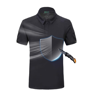 T-shirt polo anti-coupure EN388 <span class=keywords><strong>niveau</strong></span> 4, résistant aux coupures UHMWPE, anti-perforation, protection personnelle - Product Image 1
