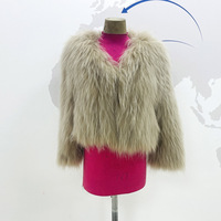 Veste en fourrure de raton laveur véritable de qualité supérieure, manteau court élégant pour femmes
