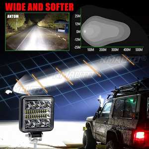 2 barres lumineuses LED 12V 102W, 3030 LED, 4 pouces, pour camion, tracteur, SUV, 4x4, éclairage de travail, phares LED - Product Image 5