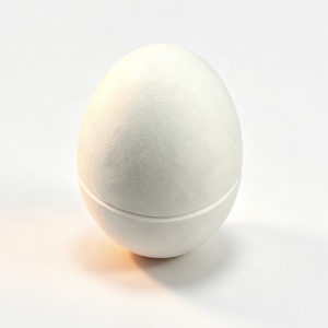 Scatola per Uova in Polpa Modellata Personalizzata, Contenitore Vuoto a Forma <span class=keywords><strong>di</strong></span> Uovo in Polpa <span class=keywords><strong>di</strong></span> Carta Riciclata, Scatola Porta <span class=keywords><strong>Caramelle</strong></span> e Giocattoli per Decorazioni Festive - Product Image 3