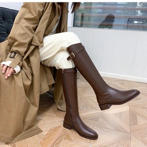 <span class=keywords><strong>Stivali</strong></span> da Equitazione da <span class=keywords><strong>Donna</strong></span> Pronti per la Spedizione con Tacco Basso e Punta Tonda al Polpaccio, Autunno Inverno, Direttamente dalla Fabbrica - Product Image 3