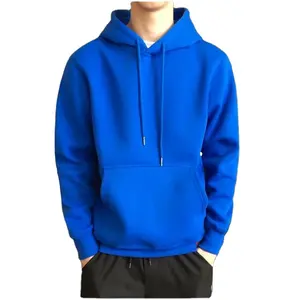 Sudadera con capucha para hombre y mujer, con forro polar de hiphop prenda deportiva, de marca, Casual, color sólido, rojo, negro, gris, para Otoño e Invierno