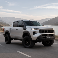 Snorkel de voiture tout-terrain noir mat texturé pour Toyota Hilux Travo 2025 2026 4x4, gât de ventilation robuste pour la navigation aquatique, accessoires 4x4