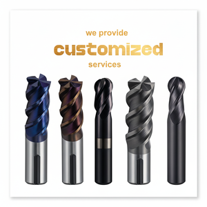 Fresa de Carburo de Tungsteno de Alta Resistencia con 4 Filos y Recubrimiento de Estaño/Altin, Personalizable ODM/OEM - Product Image 1