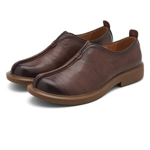 Chaussures Richelieu décontractées de haute qualité pour hommes 2026, en cuir véritable, design intemporel, imperméables et respirantes - Product Image 6