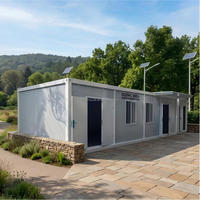 Casa Contenedor Prefabricada Modular Desmontable, de Ensamblaje Rápido, Reutilizable, Edificio Temporal Personalizado para Obras de Construcción