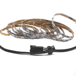 Linh hoạt 5V WS2812 4 mét <span class=keywords><strong>RGB</strong></span> <span class=keywords><strong>LED</strong></span> Strip ánh sáng Slim smd3535 địa chỉ <span class=keywords><strong>RGB</strong></span> <span class=keywords><strong>LED</strong></span> Băng 10 wát/mét kỹ thuật số pixel Strip - Product Image 1