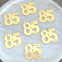 Accessoires numériques personnalisés en acrylique gravé pour loisirs créatifs, noms et dates sur mesure - Coffret cadeau pour la célébration des 100 jours