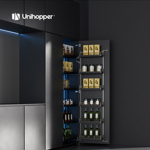 Cesta extraíble Cooper Monster para gabinete alto, almacenamiento multicapa de bebidas, gabinete de cocina moderno de aleación de aluminio y MDF - Product Image 4