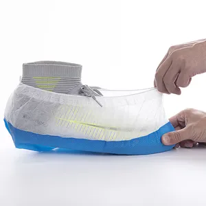 방수 일회용 플라스틱 PP PE 코팅 신발 커버 PPE 제품