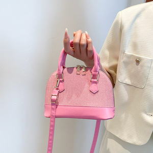 Sac à bandoulière demi-lune de luxe coréen <span class=keywords><strong>Looen</strong></span> pour femme, style rétro, en feutre, avec fermeture éclair, imperméable - Product Image 4