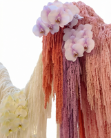 Fleurs de riz suspendues en amaranthe préservée, feuillage doux au toucher réel, longue durée, pour la Saint-Valentin et les remises de diplômes - Meilleures ventes