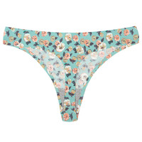 New Style Printed Teen Girl Höschen Unterwäsche für Frauen Atmungsaktive Low Rise Seamless T Back Tanga Tanga Slips