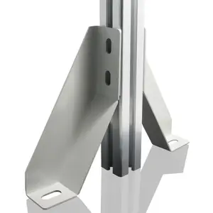 Profils et accessoires en aluminium de connecteur de terre de base de support de pied pour l'extrusion en aluminium industrielle