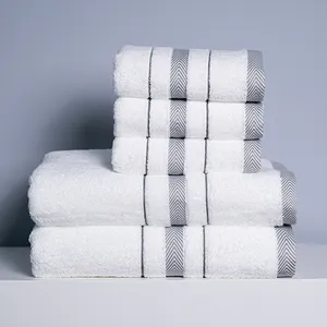 5-sterne-hotel 100 % reine baumwolle badetuch-set superweiche und absorbierende gesichtstuch handtuch benutzerdefiniertes logo