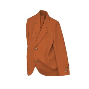 Blazer Formal para Mujer, Cierre de un Botón, Bolsillos Asimétricos, a la Moda - Product Image 4