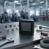 Voltmeter Ammeter Tiga Fasa LPD232E-9S4 Meteran Daya Multifungsi Panel LED untuk Sistem Pemantauan Data Logger