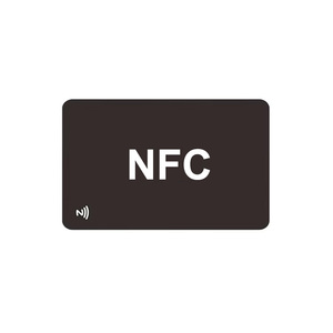 Đầy đủ màu đen mờ kết thúc thẻ kinh doanh NFC 215 chip phương tiện truyền thông xã hội & NFC nhựa bền in ấn thẻ hội viên - Product Image 2