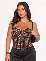 Korset Bustier Leopard Print Plus Size yang Berani, Menawan, dan Seksi dengan Tulang Baja, Pakaian Dalam Pembentuk Tubuh, Atasan yang Nyaman Dipakai, Pakaian Tidur