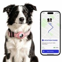 Collier tactique pour chien avec support AirTag, rechargeable, durable, double rangée de coutures réfléchissantes, libération rapide, en nylon, pour chiens de petite et grande taille