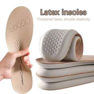 Semelles en cuir et latex, amortissantes, respirantes, coussinets de rembourrage, douces, durables, confortables, soins des pieds, semelles de sport - Product Image 2