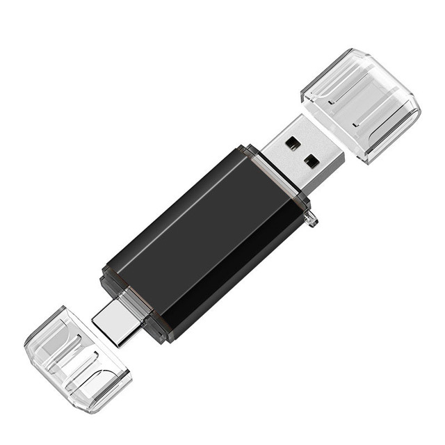 Type C USB Flash Drive 64GB 2 in 1 USB Sticks OTG Type C USB 3.0 2.0 Dual Drive Memory Stick Hard Drives Computers Accessories