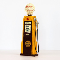Modèle de pompe à essence rétro personnalisé, accessoires de photographie, décorations en métal pour bar, café, modèle de station-service vintage