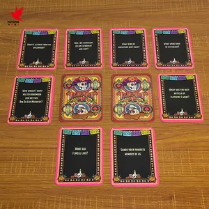 थोक कस्टम ओरेकल कार्ड गेम प्लेइंग कार्ड पुष्टिकरण डेक कस्टम प्रिंट टैरो कार्ड